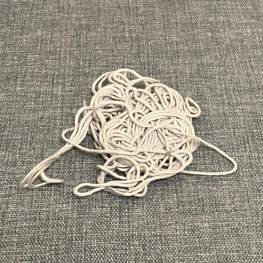 Blue Needlepoint Thread Yarn